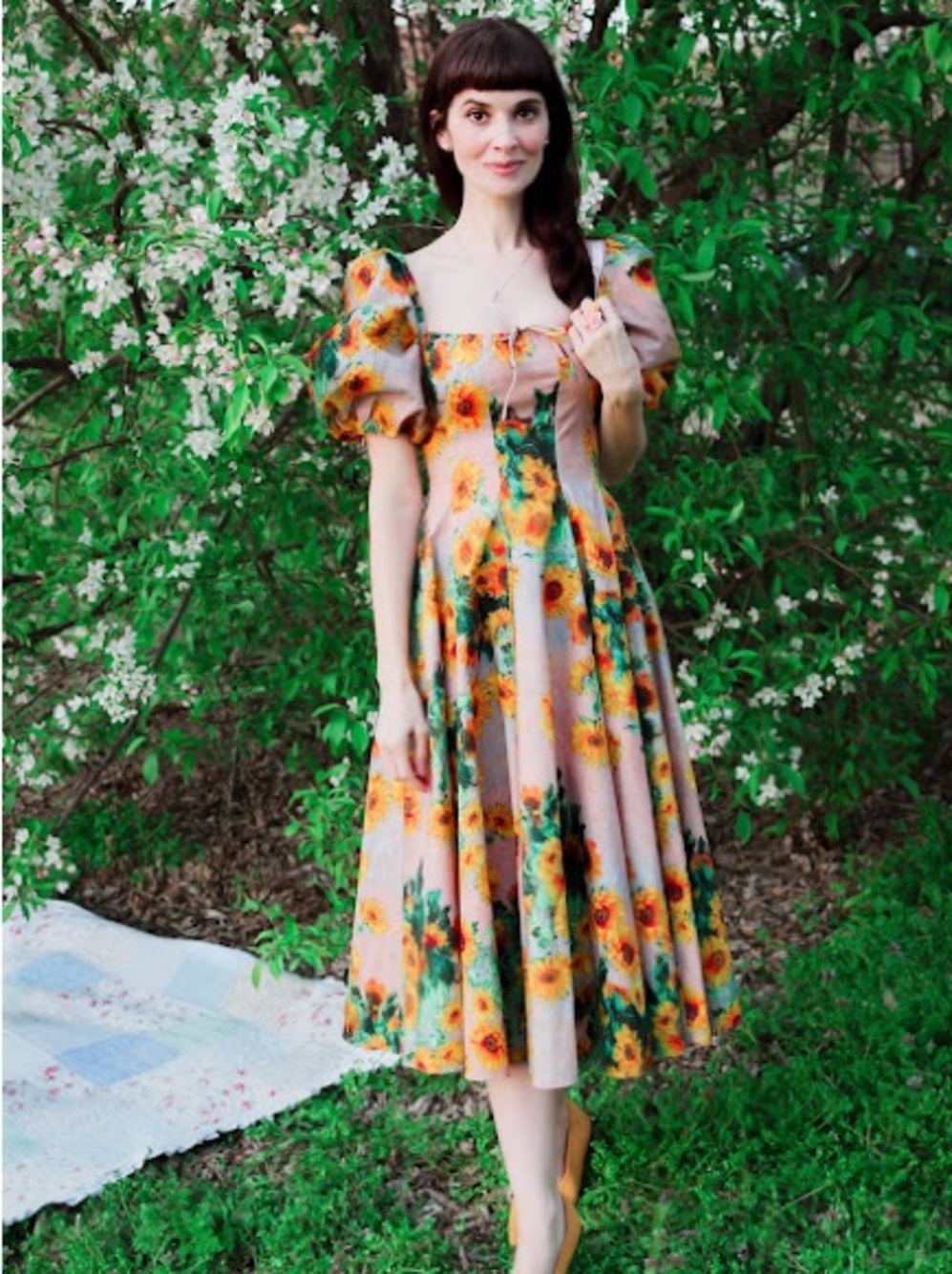 Selkie Monet Sunflower Day Dress